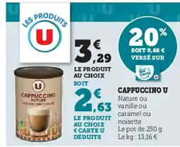 U Express Cappuccino u offre