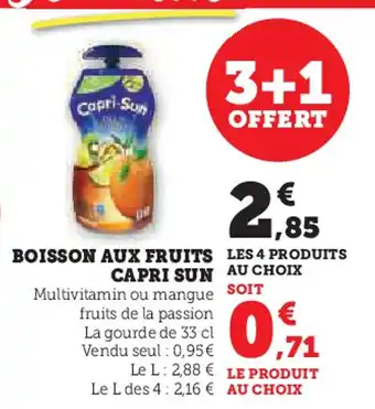 U Express CAPRI SUN Boisson aux fruits offre