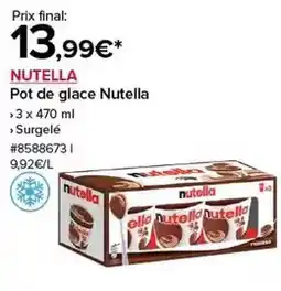 Costco Ferrero - nutella pot de glace offre