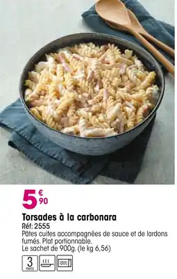 Croque Gel Torsades à la carbonara offre