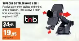 Autobacs T'nb - support de téléphone 3 en 1 offre