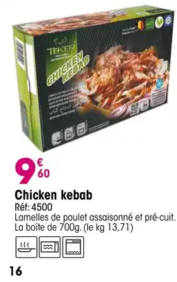 Croque Gel Chicken kebab offre