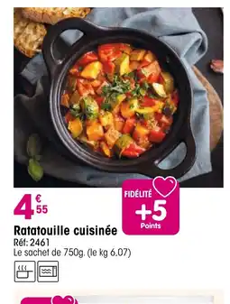 Croque Gel Ratatouille cuisinée offre