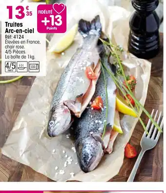 Croque Gel Truites Arc-en-ciel offre
