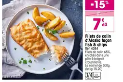 Croque Gel Filets de colin d'Alaska facon fish & chips offre