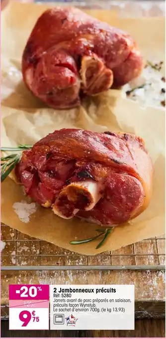 Croque Gel 2 Jambonneaux précuits offre