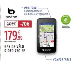 Intersport Gps de vélo rider 750 se offre