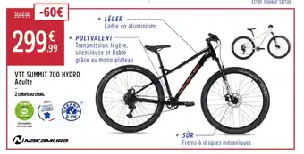 Intersport Vtt summit 700 hydro adulte offre