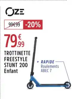 Intersport Trottinette freestyle stunt 200 enfant offre