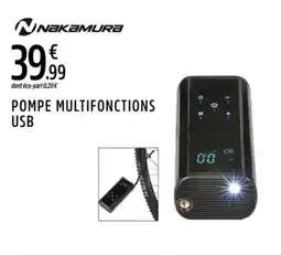 Intersport NAKAMURA Pompe multifonctions usb offre