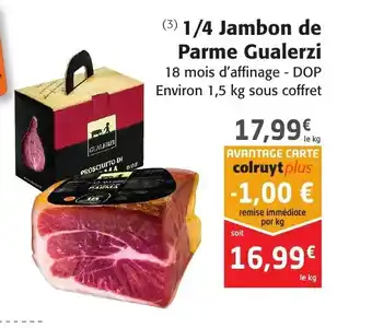 1/4 Jambon De Parme Gualerzi