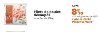 Picard Filets de poulet découpés offre