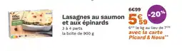 Picard Lasagnes au saumon et aux épinards offre