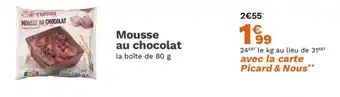 Picard Mousse au chocolat offre