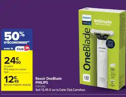 Carrefour PHILIPS Rasoir Oneblade offre