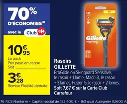 Carrefour GILLETTE Rasoirs offre