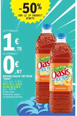 E.Leclerc Express OASIS Boisson saveur thé pêche offre