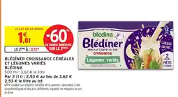 Intermarché Hyper BLÉDINA Blédîner croissance céréales et légumes variés offre