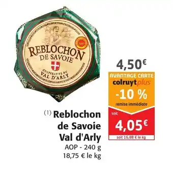 Reblochon De Savoie Val D'Arly