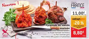 Colruyt Pyramide De Viande Marinèe offre