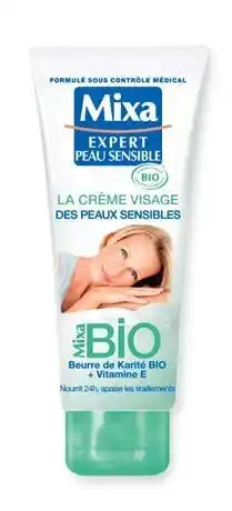 Auchan CRÈME VISAGE EXPERT PEAU SENSIBLE BIO HYDRATANT offre