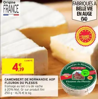 Intermarché Camembert de normandie aop offre