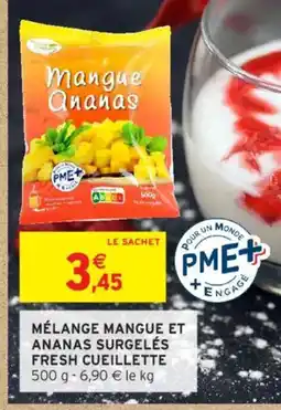 Intermarché Mélange mangue et ananas surgelés fresh cueillette offre