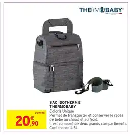 Intermarché Hyper THERMOBABY Sac isotherme offre