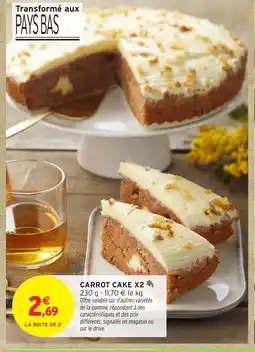 Intermarché Hyper Carrot cake x2 offre