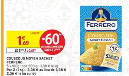 Intermarché Hyper FERRERO Couscous moyen sachet offre