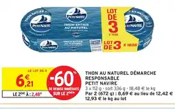 Intermarché Hyper PETIT NAVIRE Thon au naturel démarche responsable offre