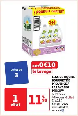 Auchan PERSIL Lessive liquide bouquet de provence à la lavande offre