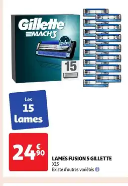 Auchan GILLETTE Lames fusion 5 offre