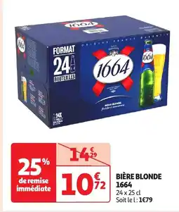 Auchan 1664 Bière blonde offre