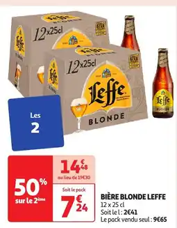 Auchan LEFFE Bière blonde offre