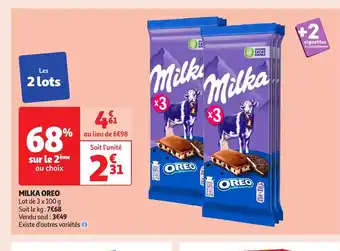 Auchan MILKA Oreo offre