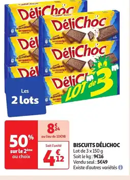 Auchan DÉLICHOC Biscuits offre