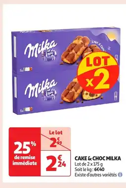 Auchan MILKA Cake & choc offre