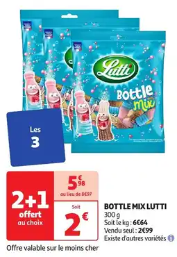 Auchan LUTTI Bottle mix offre