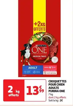 Auchan PURINA ONE Croquettes pour chien adulte offre