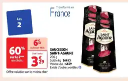 Auchan SAINT-AGAUNE Saucisson offre