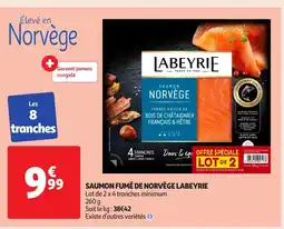 Auchan LABEYRIE Saumon fumé de norvège offre