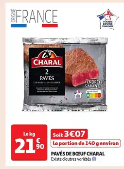 Auchan CHARAL Pavés de boeuf offre