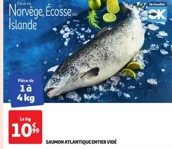 Auchan Saumon atlantique entier vidé offre