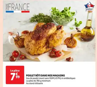 Auchan Poulet rôti dans nos magasins offre