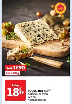 Auchan Roquefort aop offre