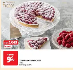 Auchan Tarte aux framboises offre