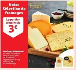 Auchan Portions de fromage offre