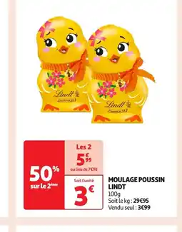 Auchan LINDT Moulage poussin offre