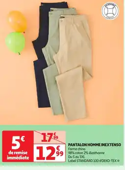 Auchan INEXTENSO Pantalon homme offre